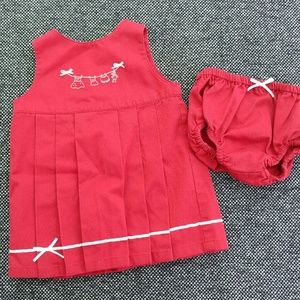 Gymboree JARDIN FRANCAISE Embroidered Red Dress